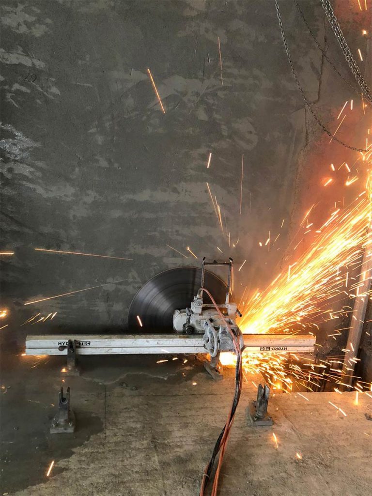 Rezanje otvora u armirano betonskoj deki